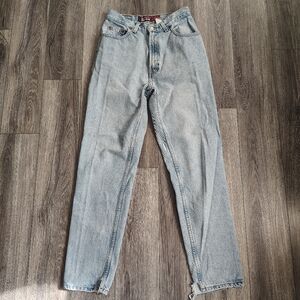 Old Navy Vintage Women's Straight Jeans - Soft Blue High Wasted Size 8